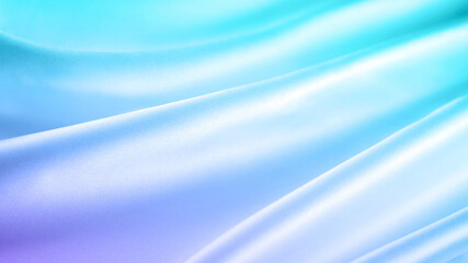 流れのあるグラデーションのシルクサテン