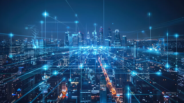 Digital transformation conceptual for next generation technology era. Generative Ai.