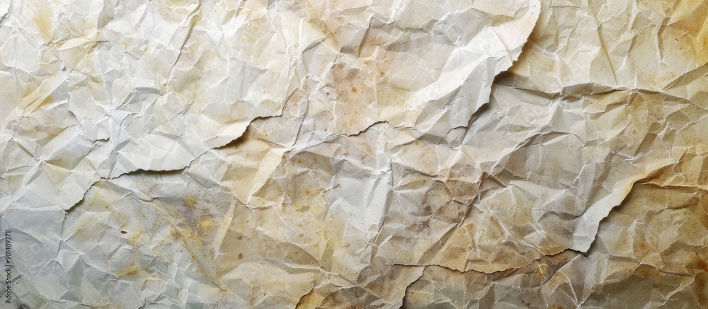 Fototapete abstract textured background of a recycled paper sheet with copy space image