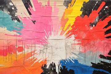 Fototapeta premium Minimal simple Background of fireworks art backgrounds abstract.
