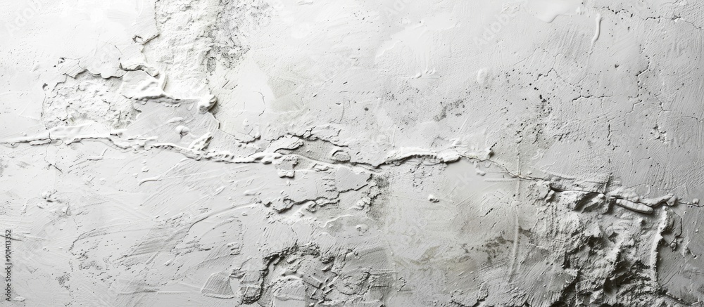 Aufkleber aged white painted wall with a textured surface providing a grungy backdrop suitable for a copy spac