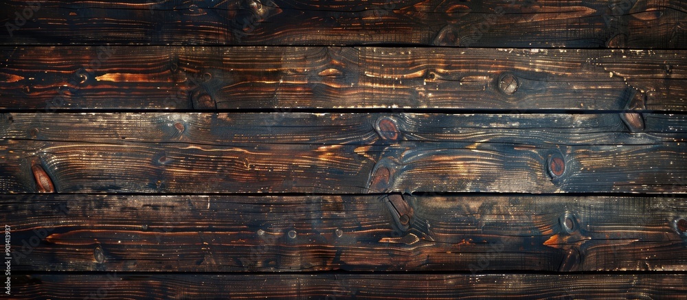 Poster Wooden texture background with copy space image