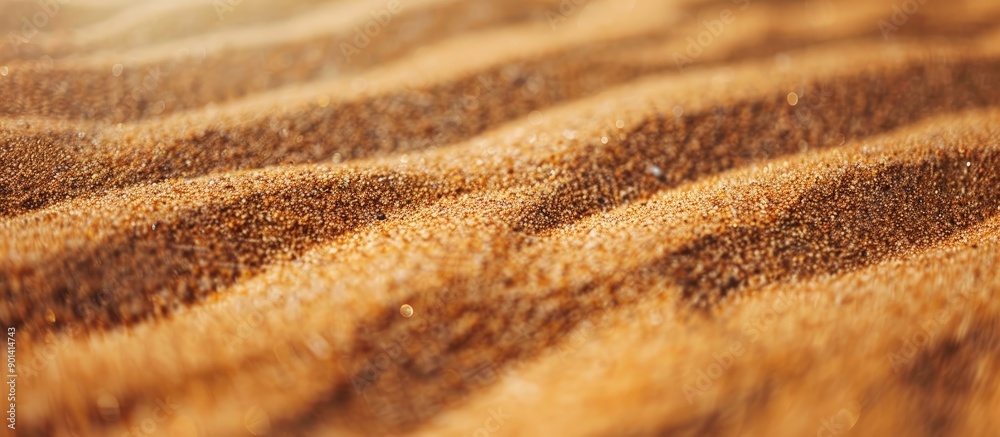 Aufkleber Desert sand s shape and texture are visible in the copy space image