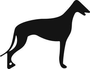 Dog or pet and puppy animal silhouette icon. mammal symbol forest or wild illustration