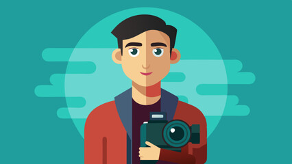 A man Photography vector illustration