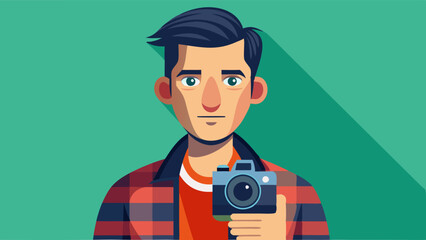 A man Photography vector illustration