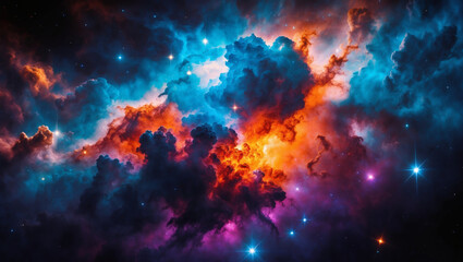 Naklejka premium high-resolution wallpapers showcasing a cosmic nebula explosion