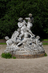 Statues depicting Bacchus adorn Parma's Ducal Park