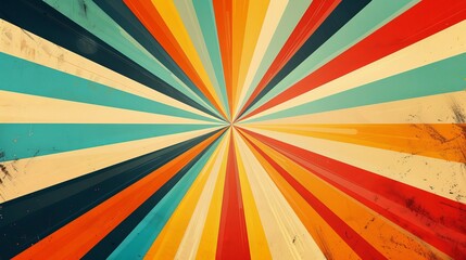 Abstract sunburst patterns with vibrant colors and dynamic designs 