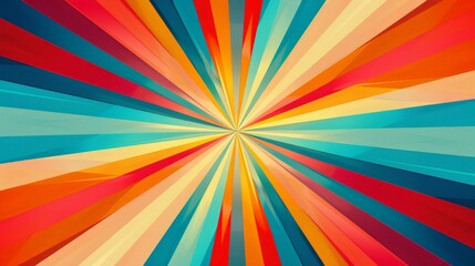 Abstract sunburst patterns with vibrant colors and dynamic designs 