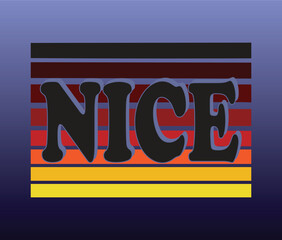 Nice word vector illustration design art on gradient background