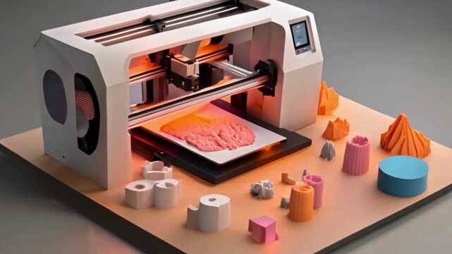 Process of 3D printing, with examples of products that can be created