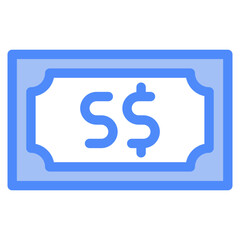 Singapore dollar, banknote, country, money, cash Icon