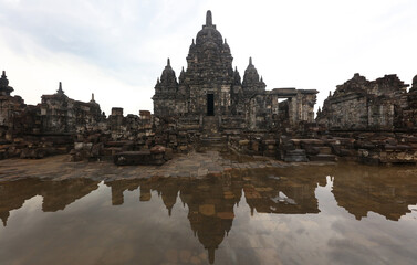 Fototapeta premium Templo Sewu, Conjunto de Prambanan, Yogyakarta, Java, Indonesia