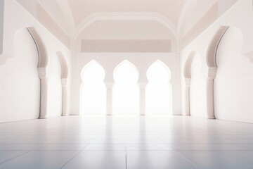 Fototapeta premium Mosque interior architecture backgrounds building.