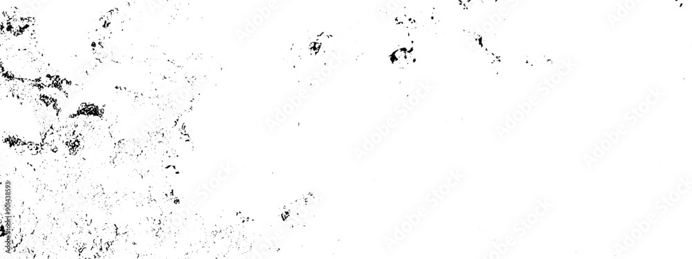 Wall mural Black grunge or grainy texture isolated on transparent background. Dust overlay texture with grunge effect. Vector illustration.