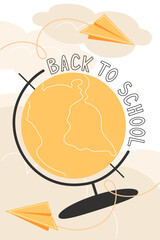 Back to School Globe Poster