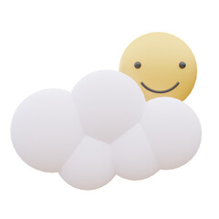 3d illustration of weather forecast sign for icons and symbols.3d render.