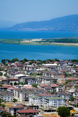 Obraz premium Iznik Lake in Bursa, Turkey. Iznik is beautiful town of Bursa City.