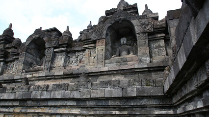 Naklejka premium Templo de Borobudur, Magelang Regency, Java, Indonesia