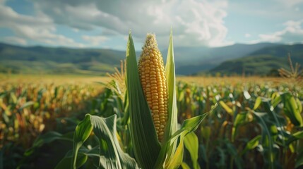 A Corn Cob in a Field of Gold