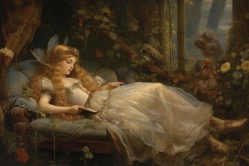 Fairy tale painting art clothing.