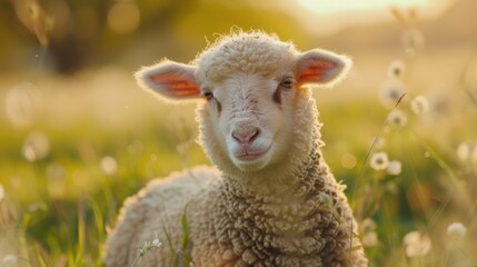 Obraz premium image of a cute sheep