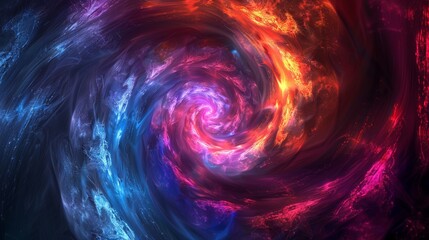 Abstract vortex patterns with dynamic, swirling designs and vibrant colors