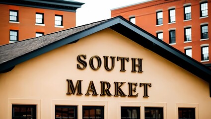 Obraz premium South Market Building Signage 