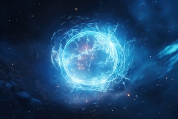 Obraz premium Magic glass ball astronomy universe outdoors.