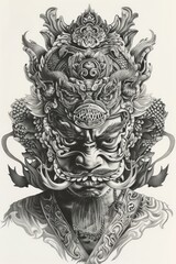 A man with a mask on his face