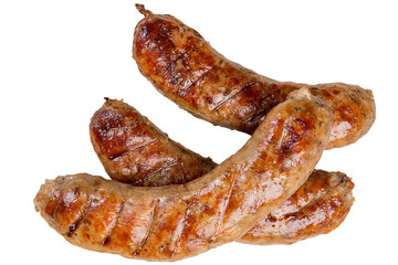 Three grilled meat sausages