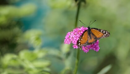 Naklejka premium A Butterfly on a flower