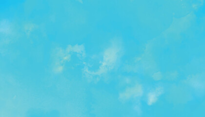 Blue Watercolor Background. Abstract Hand Paint Backdrop. Watercolor Sky And Clouds, Abstract Watercolor Background