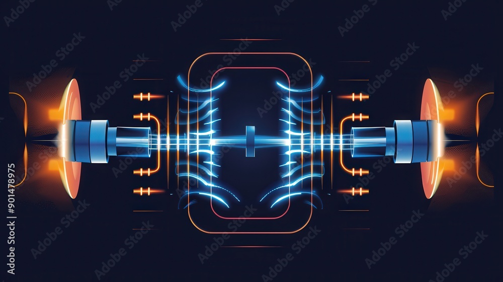 Poster diagram of a low-pass filter circuit, showing how it attenuates high-frequency signals while allowin