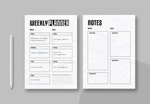 Weekly Planner Template