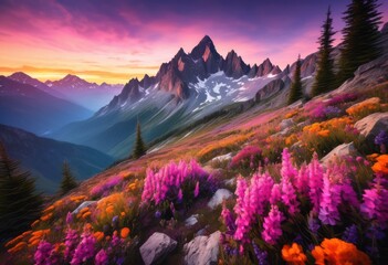 Fototapeta premium majestic mountain peaks rising above clouds stunning sky backdrop, alpine, altitude, ascent, beautiful, breathtaking, cliff, cloudscape, contrast