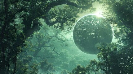 Biosphere: The vast global system that integrates all ecosystems, encompassing Earth's atmosphere, land, and oceans where life thrives and interacts.
