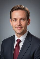 Portrait view of a regular Protestant Minister/Pastor , candid, social media, avatar image, plain solid background