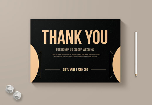 Thank You Card Template
