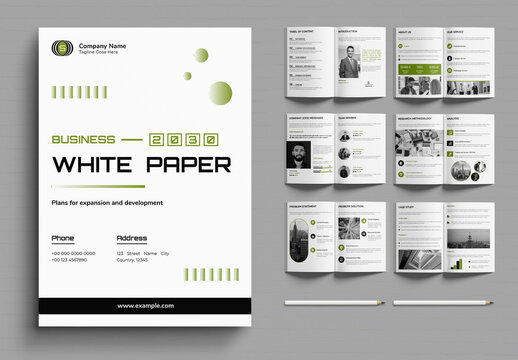 White Paper Template Layout