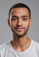 Obraz premium Portrait view of a regular Granthi , candid, social media, avatar image, plain solid background