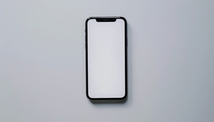 Smartphone Mockup with Blank White Screen for Global Business Marketing Plan Infographic