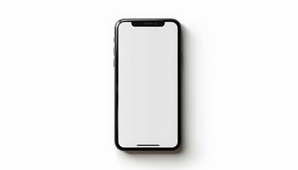 Naklejka premium Smartphone Mockup with Blank White Screen for Global Business Marketing Plan Infographic