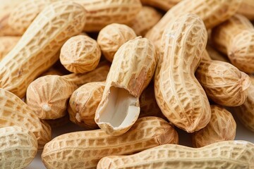 Peanuts Falling Out of Burlap Sack