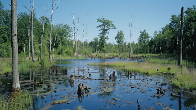 Wetland Restoration: Revitalizing degraded wetlands by reintroducing native plants, restoring natural hydrology, and removing pollutants to revive their ecological functions.
