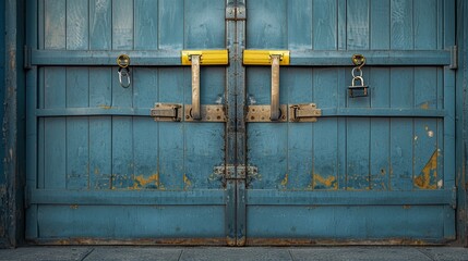 A series of padlocked doors on small businesses, a visual metaphor for the lockdown of economic opportunity