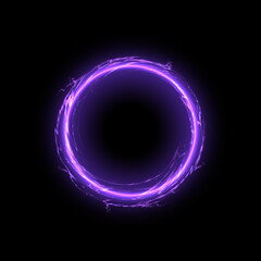 Electric purple ring vector illustration