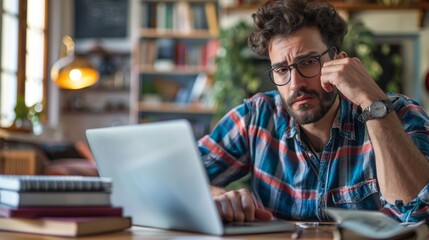 Obraz premium Freelancer Working from Home