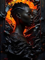 abstract portrait of a woman 